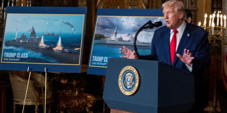 Trump shpall përmirësimin e forcave detarë të SHBA-së, prezanton “Flotën e Artë” amerikane.