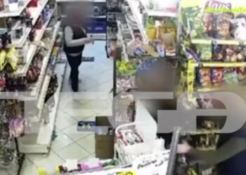VIDEO: Momente të rëndë, shqiptari godet me thikë ish-gruan e tij në Greqi; 50-vjeçarja kërkon ndihmë në supermarket.