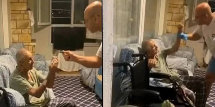 Video/ Skandali në azilin për të moshuar në Turqi, një i moshuar dhunohet rëndë nga kujdestari