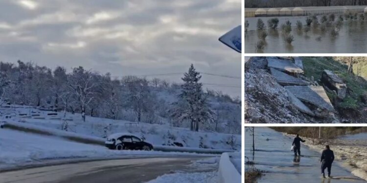 Disa familje dalin nga shtëpitë për shkak të shtrëngatave, rrugë të bllokuara dhe mungesë energjie. Rrëshqitjet e dheut kërcënojnë banesat në Mirditë, ja zonat më të prekura.