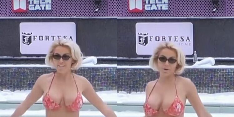 Dolce vesh bikini në borë, sfidë ndaj të ftohtit në oborrin e "BBVK"!