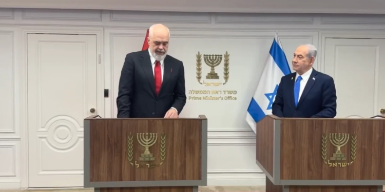 “Ne jemi të angazhuar kundër antisemitizmit”/ Rama në konferencën me Netanyahun: Do të festojmë hapjen e Dhomës së Tregtisë në Jerusalem.