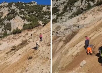 Rrëshqitja e tokës dhe gurëve në malin e fshatit Bashaj ka izoluar për katër ditë 250 banorë.