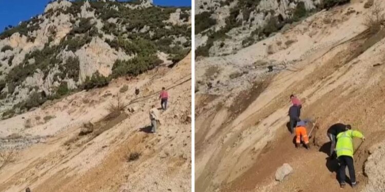 Rrëshqitja e tokës dhe gurëve në malin e fshatit Bashaj ka izoluar për katër ditë 250 banorë.