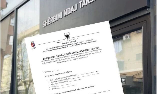 Taksat vendor 2026/ Bashkia Tiranë kërkon nga bizneset të vetëdeklarojnë të dhënat e tyre