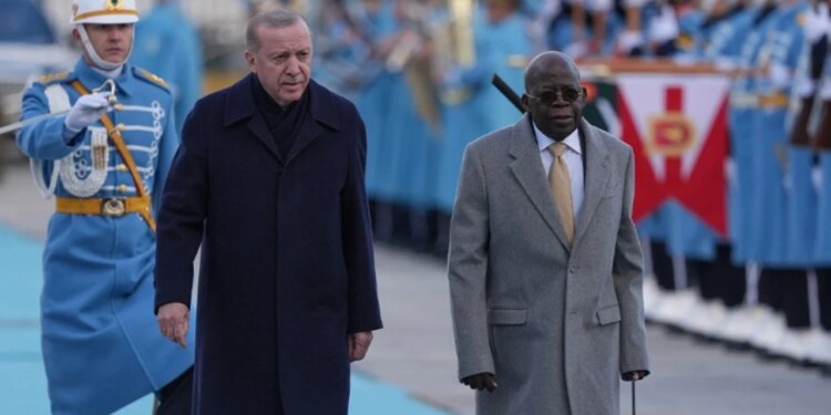 Video/ Momente të papërshtatshme gjatë vizitës me Erdogan, presidenti nigerian bie kur po hynte në Pallatin Presidencial