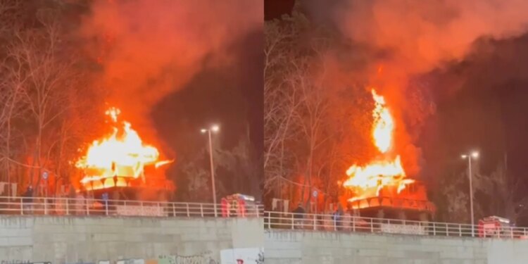 Flakët përfshijnë një lokal në Lungomare, ndërtesat përreth në rrezik.