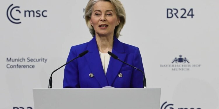 Konferenca në Mynih, Von der Leyen: Është momenti për një strategji të re të sigurisë në Evropë pa tabu.
