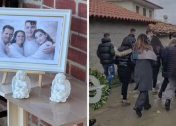 Me lot dhe dhimbje, katër anëtarët e familjes Kola përcillen në banesën e fundit.