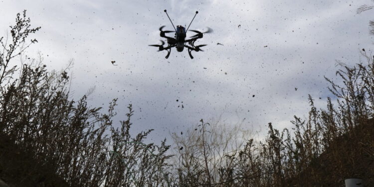 Një dron i panjohur bie në një bazë ushtarake në Poloninë veriore, duke u përplasur rreth 70 metra larg një depoje municioni.