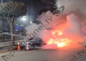 Range Rover i djegur gjatë natës në Pogradec, automjeti i takon një personi me të kaluar kriminale