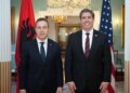 “SHBA si partneri kryesor strategjik i Shqipërisë” / Peleshi zhvillon një takim me Michael Rigas, zëvendësin e Sekretarit të Shtetit Marco Rubio.