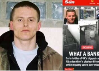 Vjedhja e 53 milion stërlinave, The Sun: ‘Bankieri’ nga Tropoja jeton si playboy në Tiranë me të dashurën milionere